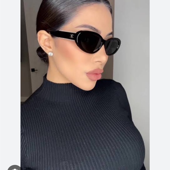 CHANEL Cateye Oval Sunglasses - Style 5515A main image 8